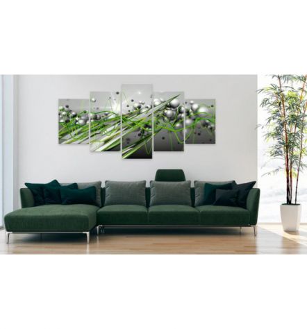 Quadro Sfere Grigie - Verde - 100x50 E 200x100 ARREDALACASA - Foto 2
