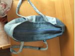 Borsa a tracolla handmade denim riciclato patchwork – unica!