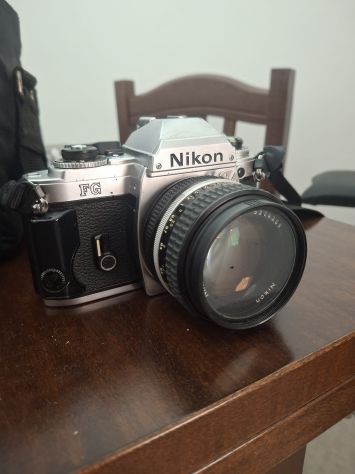 Fotocamera Reflex Vintage Nikon FG  Obiettivo Nikon - Foto 7