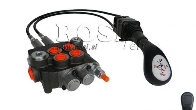 -JOYSTICK SENZA PULSANTE CON TRECCIA E VALVOLA IDRAULICA 2XZ80