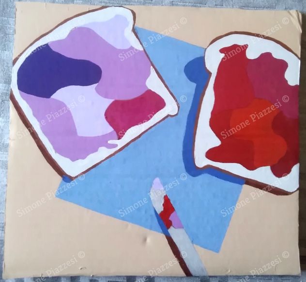 Quadro di Simone Piazzesi - MERENDA, OMAGGIO A "PB & j PREP" DI MICHAEL NAPLES (
