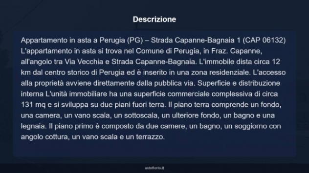 Immobile in asta di 131 m² con più di 5 locali in vendita a Perugia - Foto 8