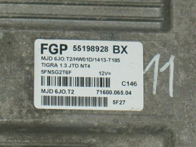 55198928 ECU OPEL TIGRA 1.3 CDTI Z13DT 55198928BX MJD 6JO.T2 HW01D - Foto 2