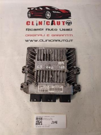 CENTRALINA MOTORE CITROEN C3 1° Serie 5WS40110C-T 9653447480 DV4TD/8HZ diesel 1398 (0205)