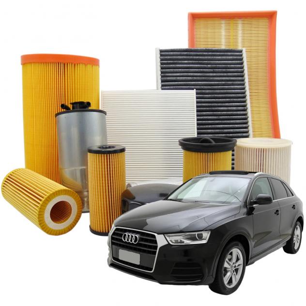 Kit di Tagliando per Audi Q3 Filtro Aria Olio Carburante e Abitacolo