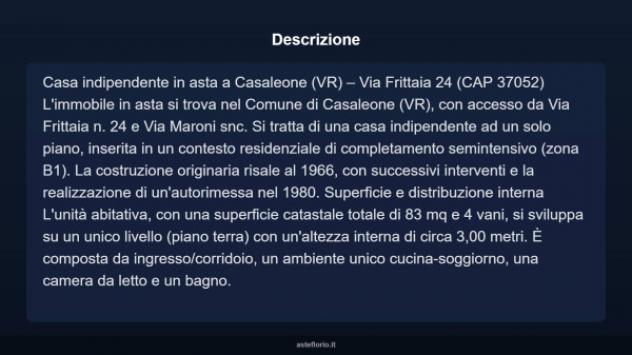 Immobile in asta di 83 m², box auto doppio in vendita a Casaleone - Foto 12