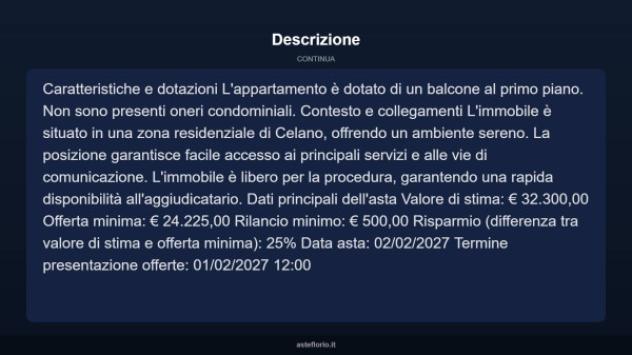 Immobile in asta di 38 m² in vendita a Celano - Foto 9