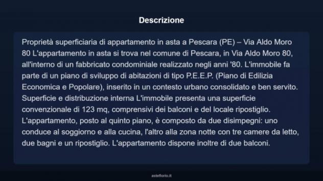 Immobile in asta di 123 m² con più di 5 locali in vendita a Pescara - Foto 3