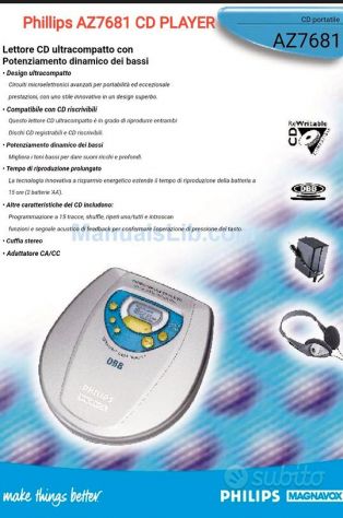 WALKMAN Lettore CD PHILIPS Hi Fi Quality FUNZIONA - Foto 3