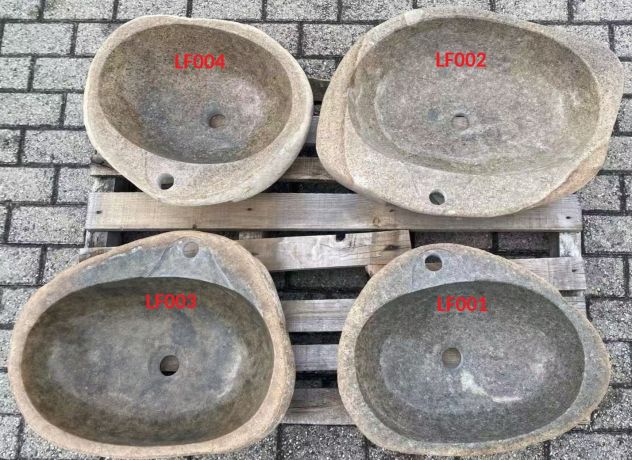 Lavabo lavandino da appoggio in pietra naturale 1 - Foto 8