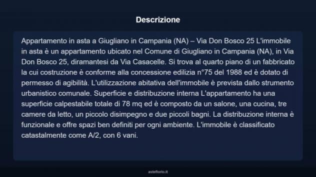Immobile in asta di 78 m² con più di 5 locali in vendita a Giugliano in Campania - Foto 17