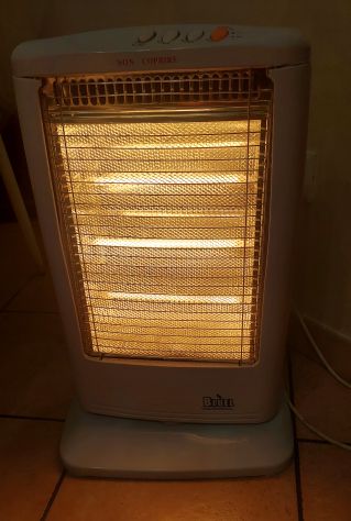 stufa alogena elettrica 3 livelli di potenza 1200W - Foto 8