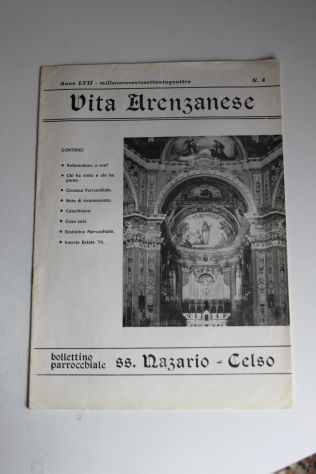 Bollettini parrocchiali anni 50/60 Arenzano Liguria SS Nazario e Celso da collez - Foto 5