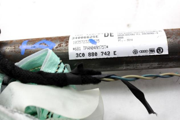 3C0880742E AIRBAG LATERALE A TENDINA LATO DESTRO VOLKSWAGEN PASSAT SW 2.0 D 81KW 5M 5P (2009) RICAMBIO USATO - Foto 2