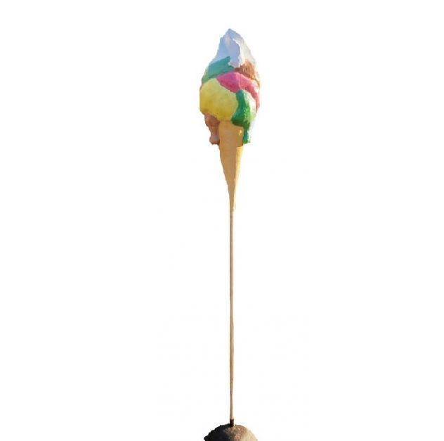 Statua cono gelato in vetroresina, gelato 3D, tridimensionale, insegna a vela - Foto 4