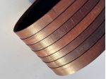 T44 Fascia in pelle a vegetale anilina brandy H 10,5 cm - L 4 mt