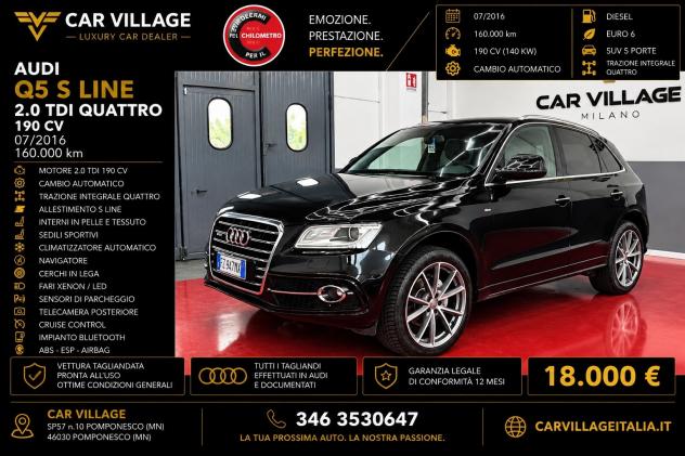 Audi Q5 2.0 TDI 190 CV clean diesel quattro S tronic line