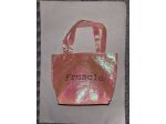 BORSA COME NUOVA PICCOLA DA DONNA/RAGAZZA ORIGINALE MARCA FRUSÍO ROSA IRIDESCEN