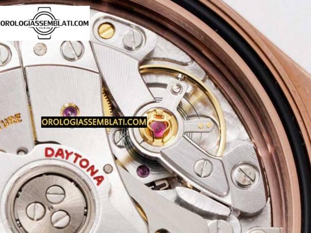 Rolex Replica DAYTONA 116505 QUADRANTE CIOCCOLATO BEST EDITION 1:1 SU BRACCIALE RG SA4130 - Foto 6