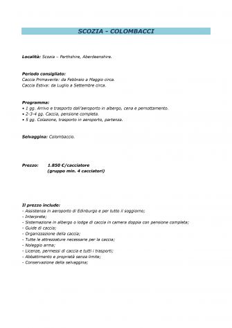 CACCIA IN SCOZIA