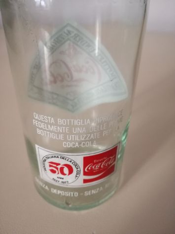 Bottiglietta Coca Cola celebrativa dei 50 anni in Italia - Foto 4