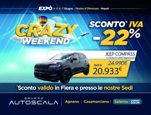 JEEP Compass 1.3 Turbo T4 2WD Night Eagle rif. 23765210