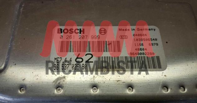 0261207999 9653702680 Citroen C3 1.6 centralina motore Bosch - Foto 2