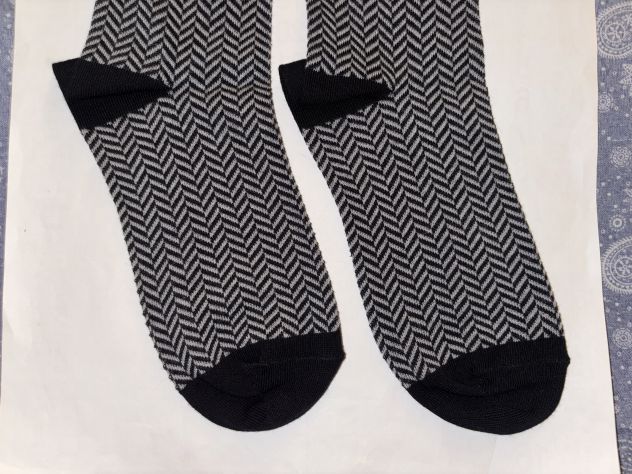 CALZE NUOVE DA UOMO IN COTONE ORIGINALI MARCA DEBERT MADE IN ITALY N’ 41/42 - Foto 10