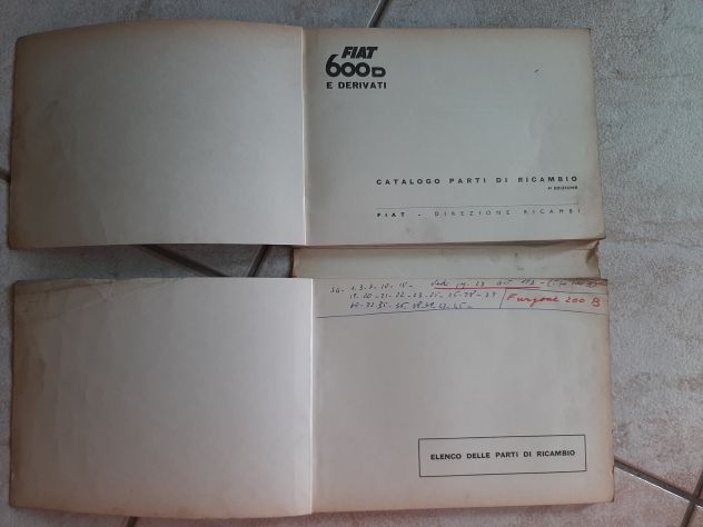 FIAT 600 D CATALOGO PARTI DI RICAMBIO ORIGINALE ANNO 1966 - Foto 4