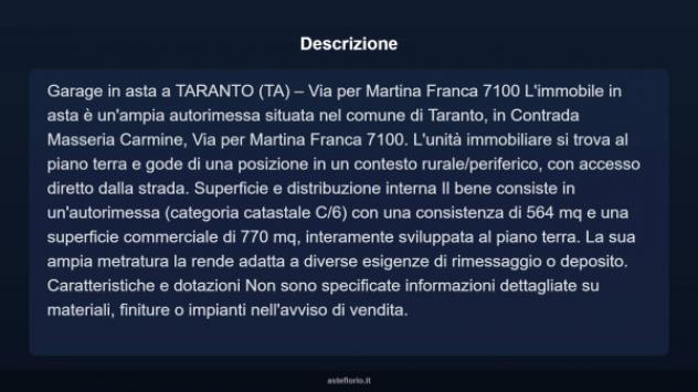 Immobile in asta di 770 m² in vendita a Taranto - Foto 3