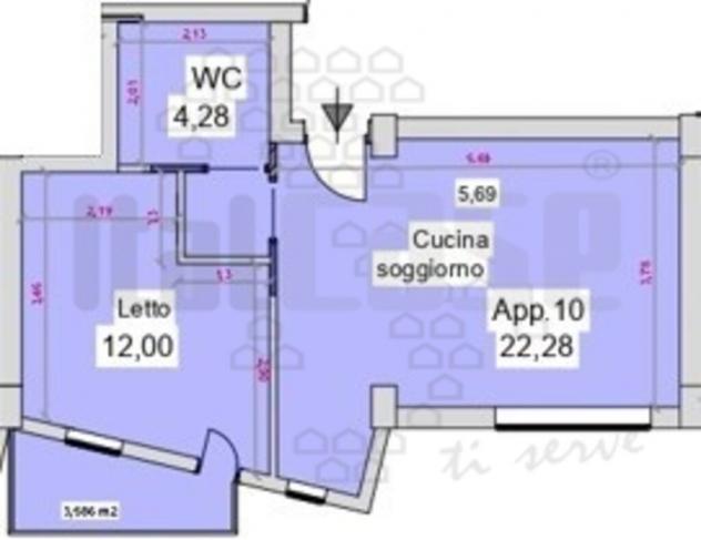 APPARTAMENTO di 2 vani e di 45 mq (MESSINA) rif. 2VS17716 - Foto 5