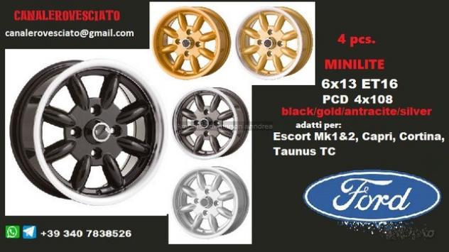 Minilite 6x13 et16 4x108 FORD CITROEN PEUGEOT SAAB
