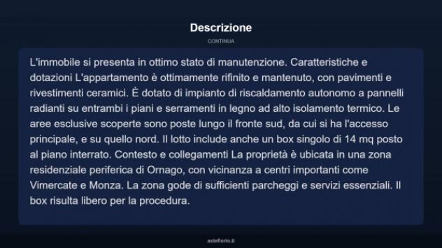 Immobile in asta di 106 m², box auto in vendita a Ornago - Foto 7