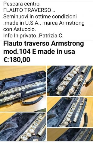 FLAUTO TRAVERSO SEMINUOVO ARMSTRONG