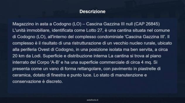 Immobile in asta di 4 m² in vendita a Codogno - Foto 7