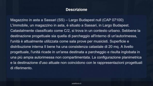 Immobile in asta di 20 m² in vendita a Sassari - Foto 4