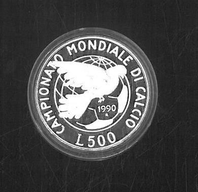 500 LIRE MONDIALI CALCIO ITALIA 1990 - Foto 2
