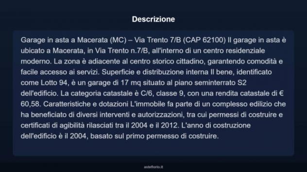 Immobile in asta di 17 m² in vendita a Macerata - Foto 3
