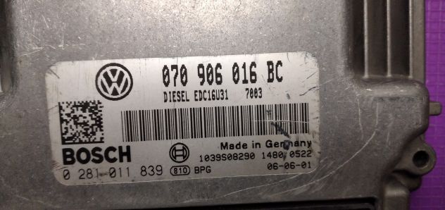 CENTRALINA VW TOUAREG 070 906 016 0281011839 - Foto 5