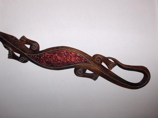 Grande Scultura in legno Artigianale Italiano - Foto 6