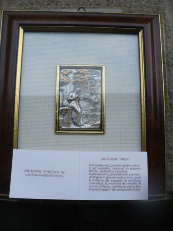 quattro quadretti in rilievo in argento - Foto 2