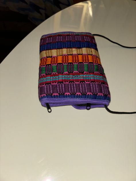 UN PORTAFOGLIO NUOVO CHE DIVENTA ANCHE BORSA PICCOLA POCHETTE UNISEX ETNICO IN S - Foto 6