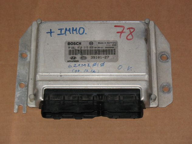 0281010315 ECU CENTRALINA HYUNDAI SANTA FE 2.0 CRDI 0281010315 39101-27 EDC15C7