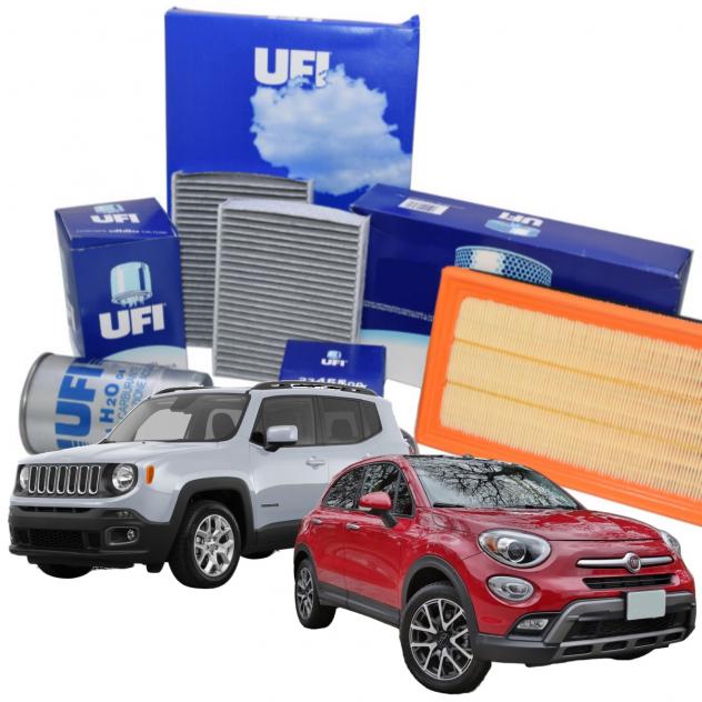 Kit Tagliando Ufi Fiat 500X Jeep Renegade Filtro Aria Olio Carburante Abitacolo