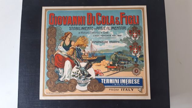 etichetta pubblicitaria alimenti pasta di cola vintage antica anni 800 nuova - Foto 4