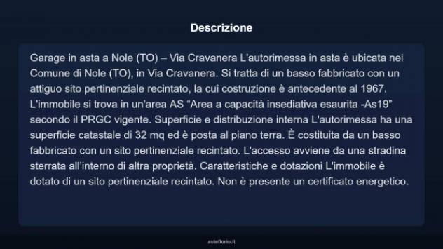 Immobile in asta di 32 m² in vendita a Nole - Foto 3