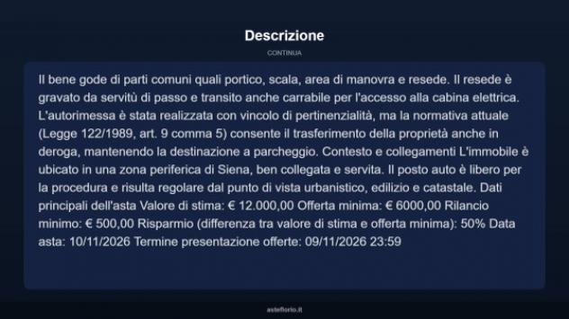Immobile in asta di 16 m² in vendita a Siena - Foto 9