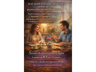 Conversazioni in inglese online - Offerta Spring €5