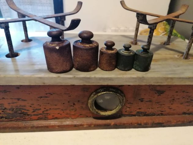 Bilancia vintage con piatti ottone - Foto 6