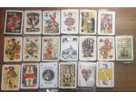 Lotto 19 mazzetti di carte da gioco sigillati da collezione
